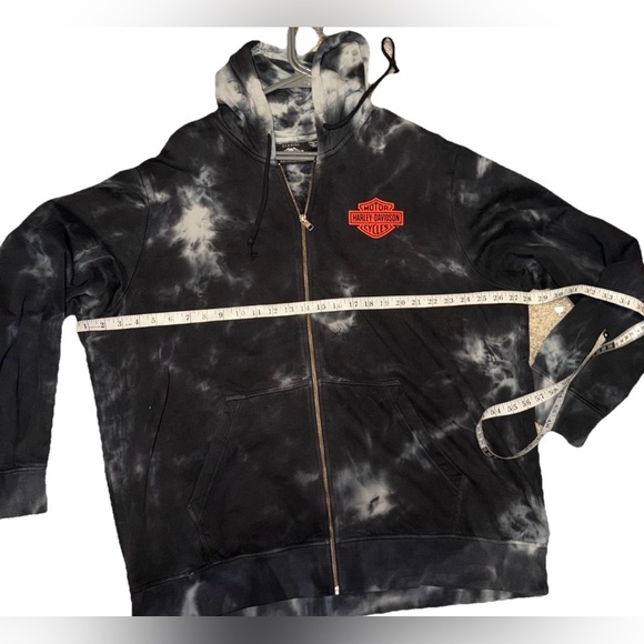 Harley - Davidson Tie-Dye Logo Pullover Zip-Up Hoodie Size 2XL Limited Edition
